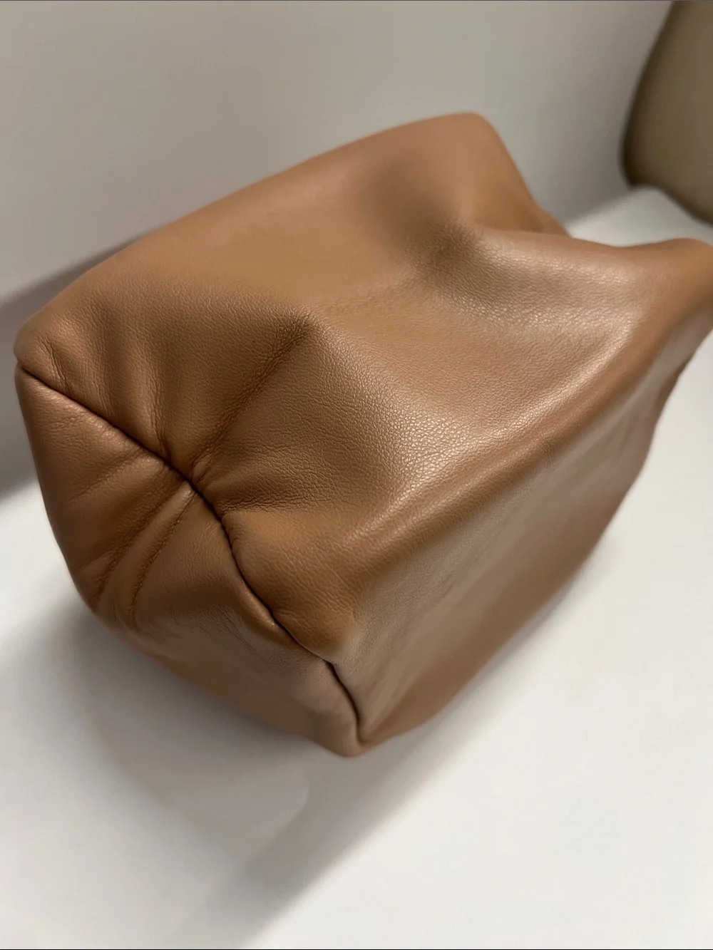 Chantecaille Vegan Leather Zip Top Cube Make Up Clutch Pouch - New